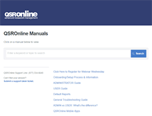 Tablet Screenshot of help.qsronline.com